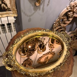 سینی بیضی ورق طلا کد 9008